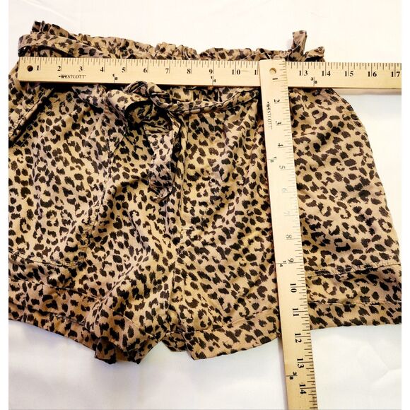 Women's Aerie Camp Cheetah Print Shorts Size L - Picture 6 of 8